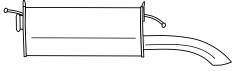 Глушитель выхлопных газов конечный