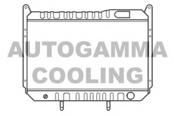 Радиатор, охлаждение двигателя 103346 AUTOGAMMA
