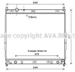 Радиатор, охлаждение двигателя DW2121 AVA QUALITY COOLING