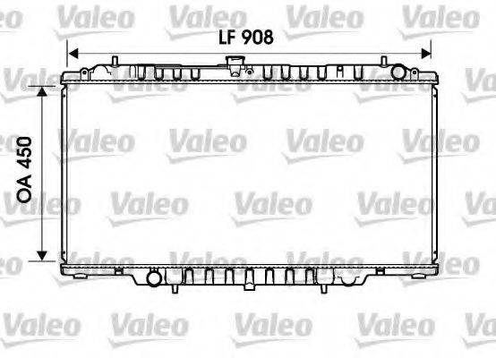 Радиатор, охлаждение двигателя 734153 VALEO