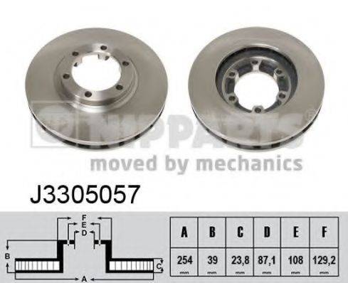 Тормозной диск J3305057 NIPPARTS