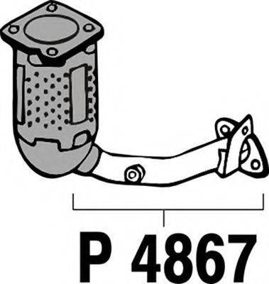 Труба выхлопного газа P4867 FENNO