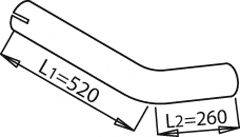 Труба выхлопного газа 21600 DINEX