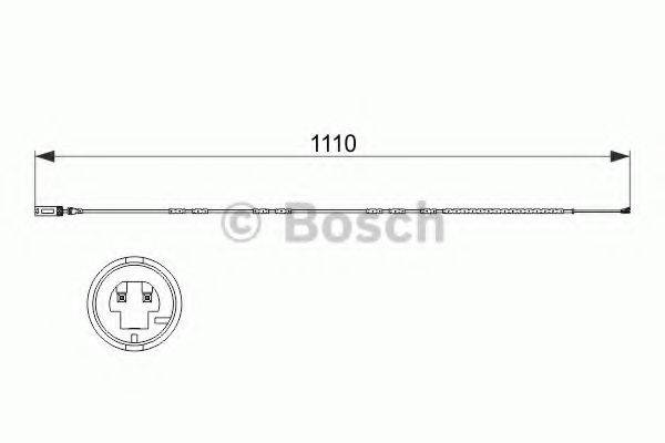 Сигнализатор, износ тормозных колодок 1 987 473 515 BOSCH