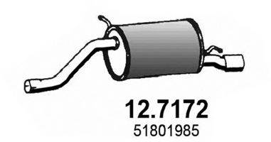 Глушитель выхлопных газов конечный 12.7172 ASSO