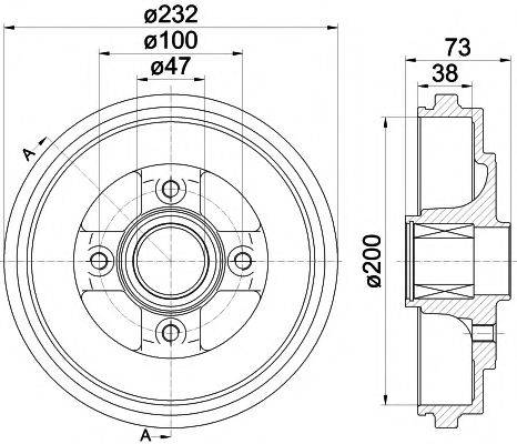 Тормозной барабан MBD257 MINTEX