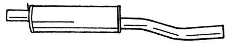 Глушитель выхлопных газов конечный