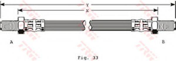 Тормозной шланг PHC121 TRW