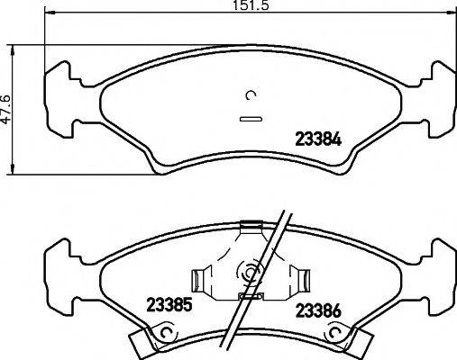 23266/17,3мм Тормозные колодки PAGID T1133 PAGID