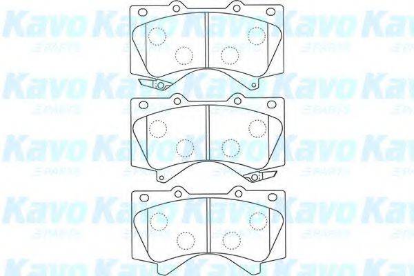 Комплект тормозных колодок, дисковый тормоз BP-9121 KAVO PARTS