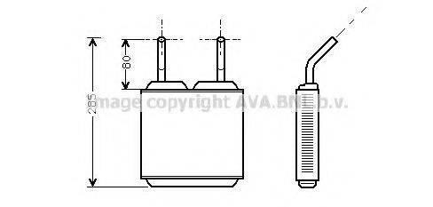 Теплообменник, отопление салона OL6115 AVA QUALITY COOLING