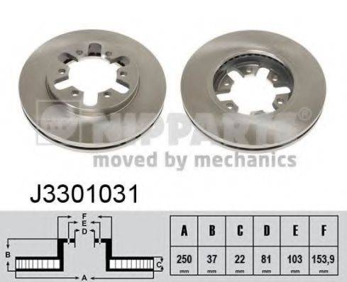 Тормозной диск J3301031 NIPPARTS