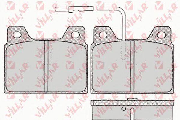 Комплект тормозных колодок, дисковый тормоз 626.0131 VILLAR
