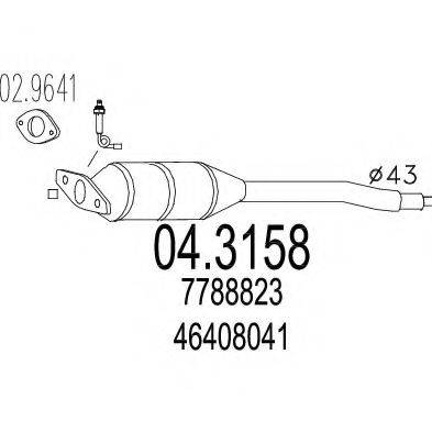 Катализатор 04.3158 MTS