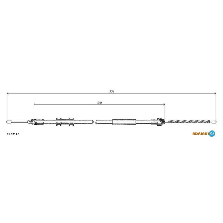 Трос стояночного тормоза 41.0212.1 ADRIAUTO