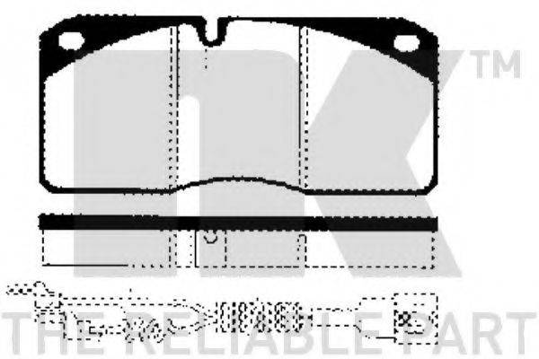 Комплект тормозных колодок 222360 NK