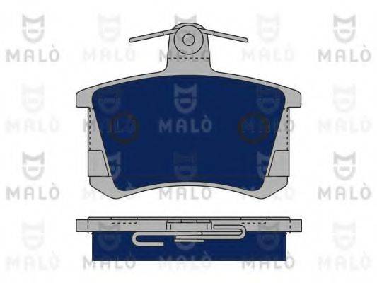 Комплект тормозных колодок, дисковый тормоз 1050012 MALO
