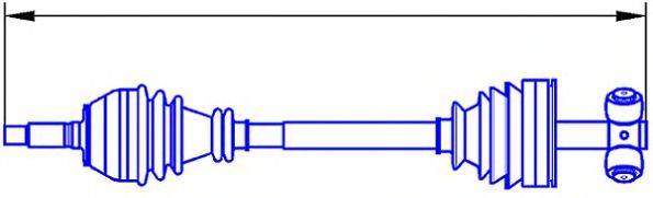 Приводной вал 12504 SERCORE