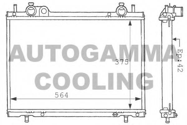 Теплообменник 101183 AUTOGAMMA