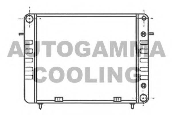 Радиатор, охлаждение двигателя 100702 AUTOGAMMA