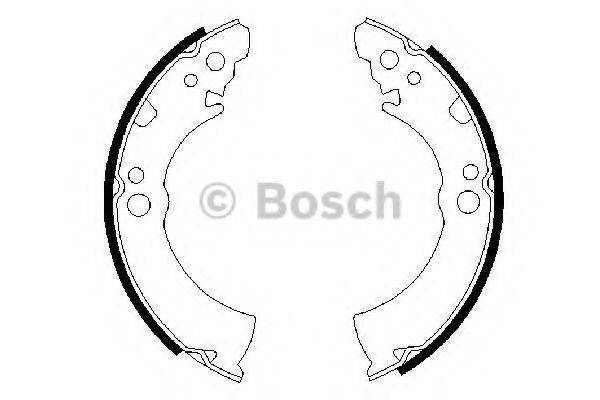 Комлект тормозных накладок 0 986 487 206 BOSCH