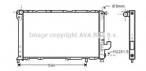 Радиатор, охлаждение двигателя FT2130 AVA QUALITY COOLING