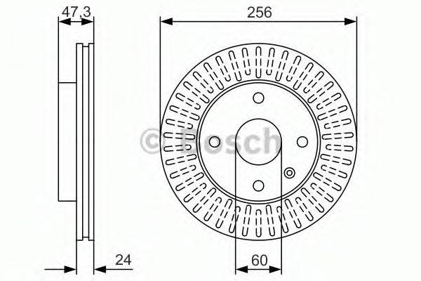 Тормозной диск передний 0 986 479 976 BOSCH