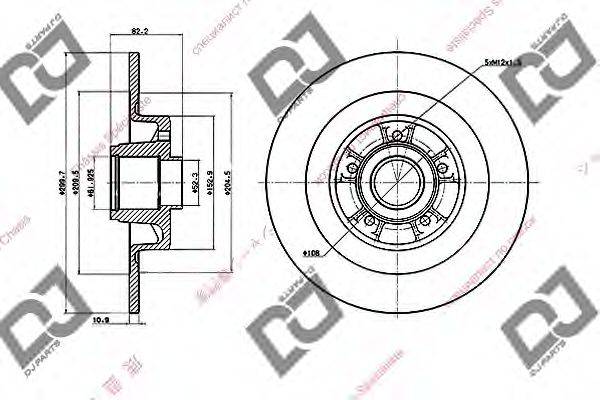 Тормозной диск BD1795 DJ PARTS