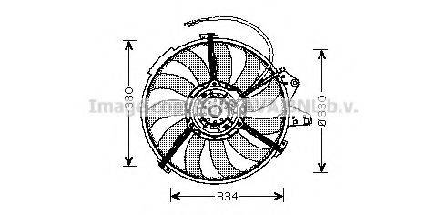 Вентилятор, охлаждение двигателя AI7507 AVA QUALITY COOLING