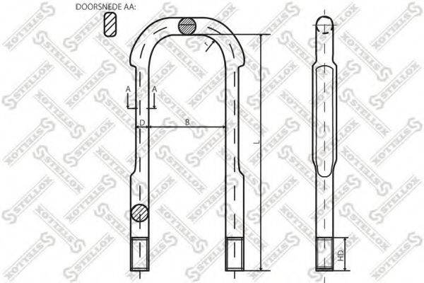 Стремянка рессоры 84-64190-SX STELLOX