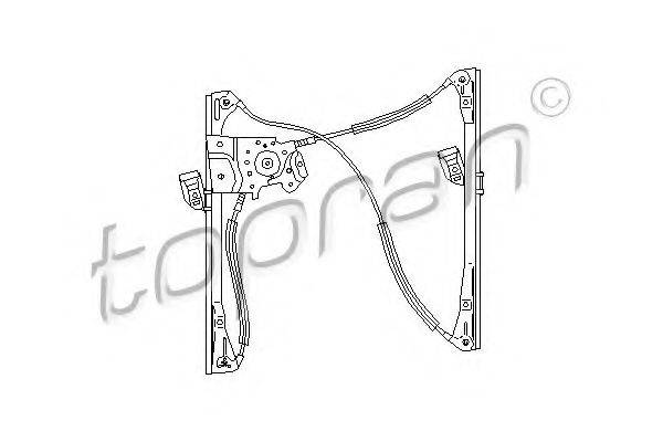 Подъемное устройство для окон 111 710 TOPRAN