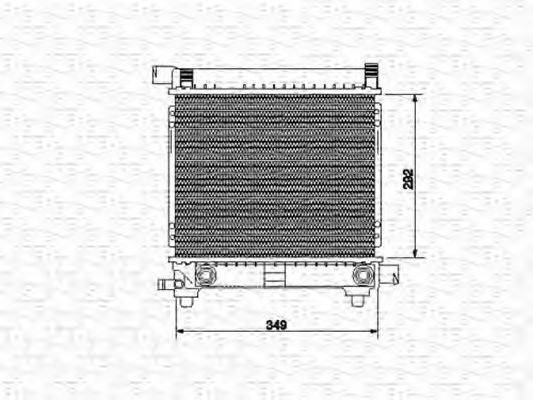 Радиатор, охлаждение двигателя 350213534000 MAGNETI MARELLI