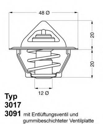 Термостат 3017.80 WAHLER