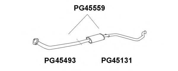 Предглушитель выхлопных газов PG45559 VENEPORTE