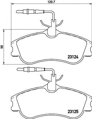23124/19,3мм Тормозные колодки PAGID T5099 PAGID