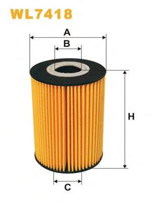 Фильтр масляный WL7418 WIX FILTERS