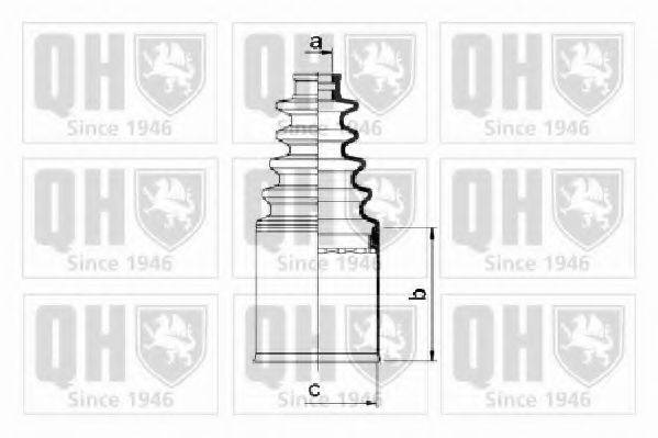 Комплект пылника, приводной вал QJB2666 QUINTON HAZELL