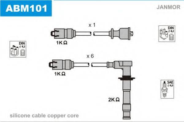 Комплект проводов зажигания ABM101 JANMOR