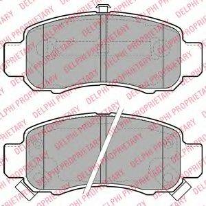 Комплект тормозных колодок, дисковый тормоз LP1973 DELPHI