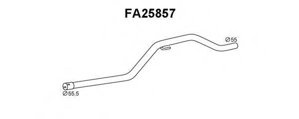 Труба выхлопного газа FA25857 VENEPORTE