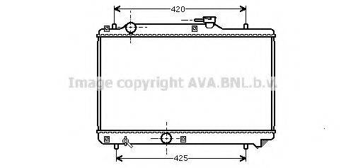 Радиатор, охлаждение двигателя ADK89838 BLUE PRINT