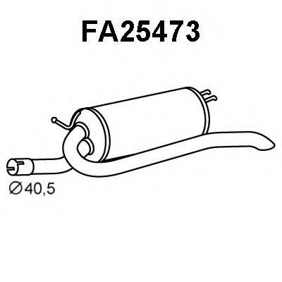 Глушитель выхлопных газов конечный FA25473 VENEPORTE