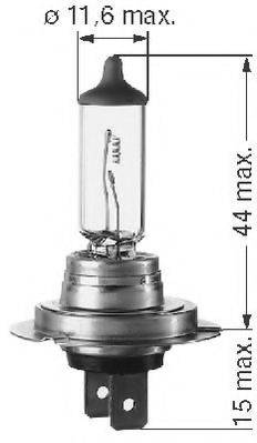Лампа накаливания, основная фара 112554 BERU