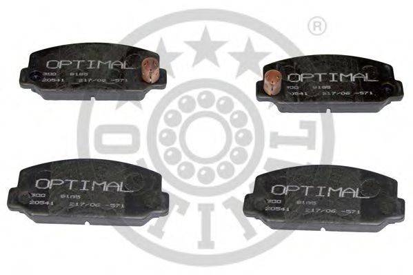 Комплект тормозных колодок, дисковый тормоз 9185 OPTIMAL