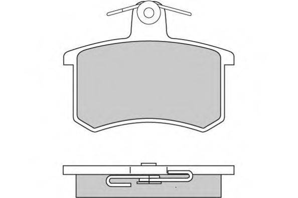 Комплект тормозных колодок, дисковый тормоз 12-0187 E.T.F.