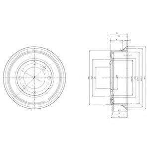 Тормозной барабан BF2 DELPHI