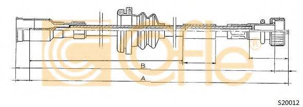 Тросик спидометра S20012 COFLE