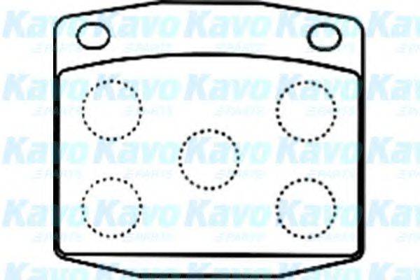 Комплект тормозных колодок, дисковый тормоз BP-6586 KAVO PARTS