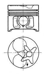 Поршень 90016600 KOLBENSCHMIDT