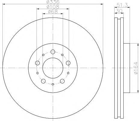 Тормозной диск 8DD 355 110-581 HELLA PAGID